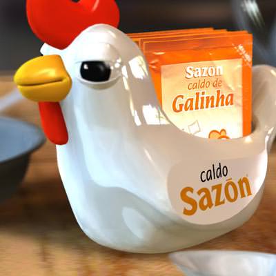 Galinha Porta-temperos Sazón