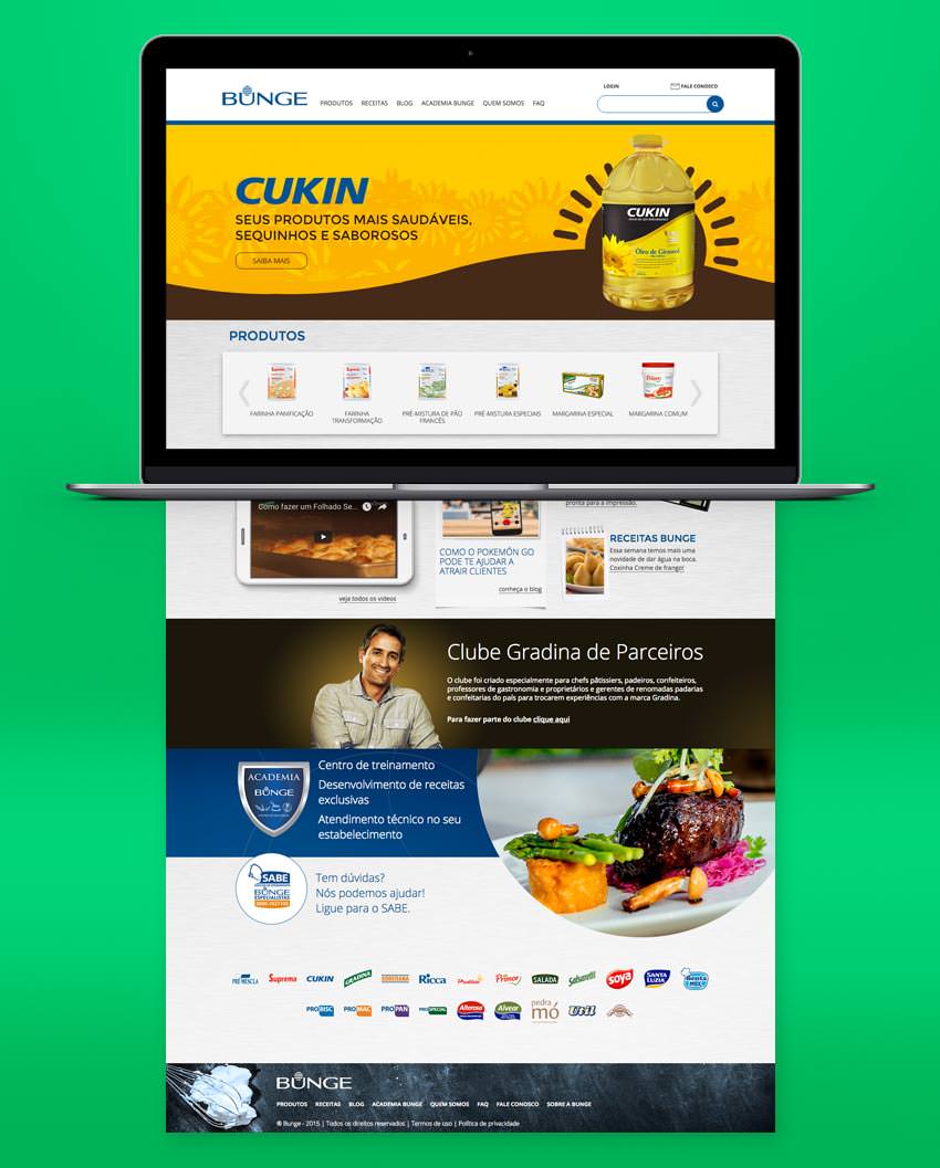 Portal Bunge Profissional - Home Page
