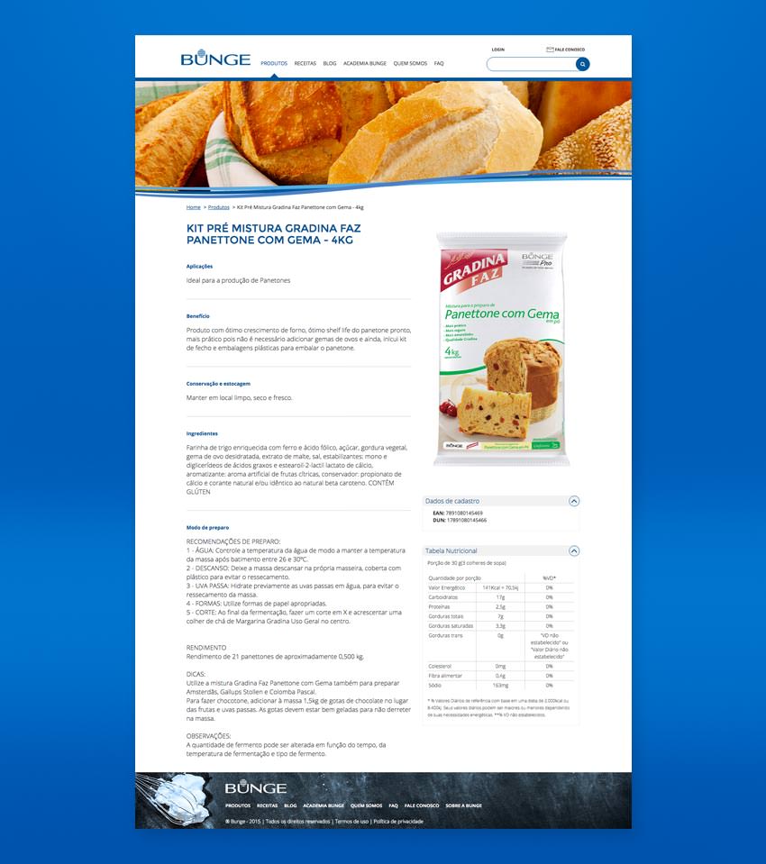 Portal Bunge Profissional - Produto