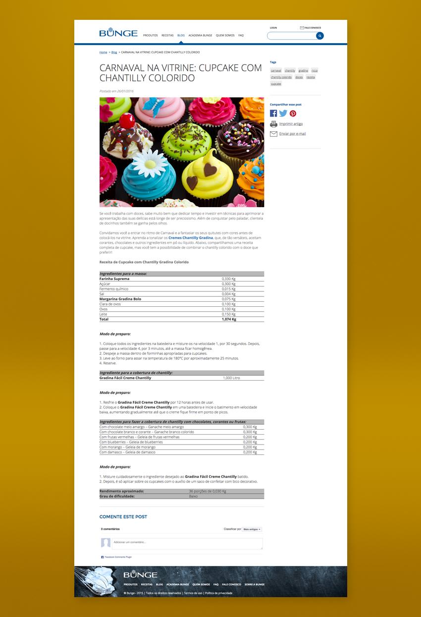 Portal Bunge Profissional - Receita