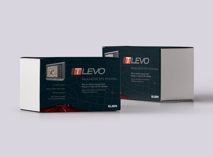 Embalagem tipo luva para navegador GPS Elgin T-Levo