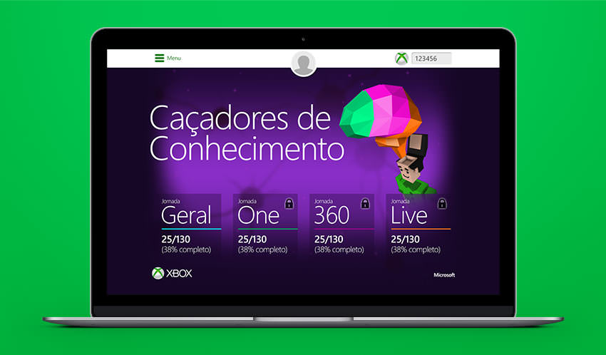 Plataforma de Treinamento Gamificada Microsoft - Home Page