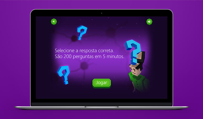 Plataforma de Treinamento Gamificada Microsoft - Abertura Quiz