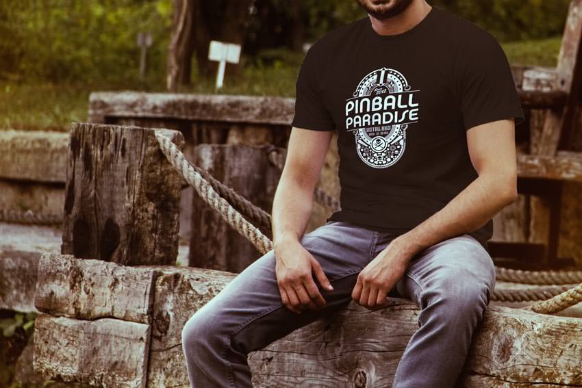 Camiseta Rock'n'Roll Burger Pinball Paradise