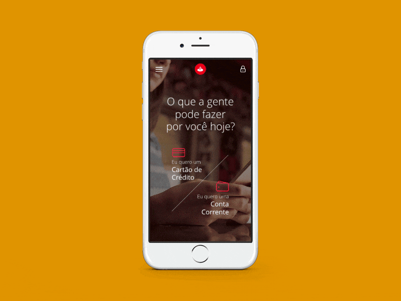 Portal Santander Brasil - Versão Mobile 01